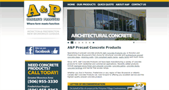 Desktop Screenshot of apconcrete.com